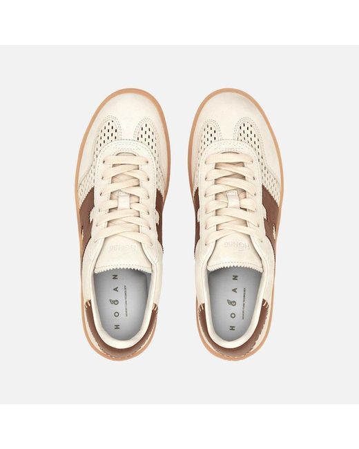 Hogan Brown Cool Allacciato Forature Sneakers