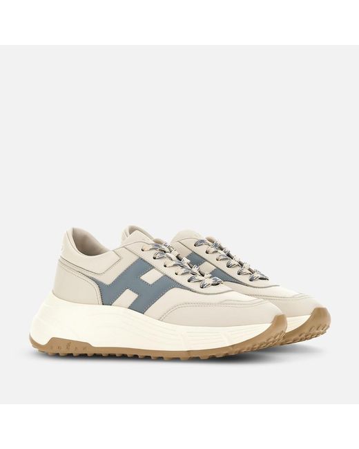 Hogan White Sporty Sneakers, Light,Off