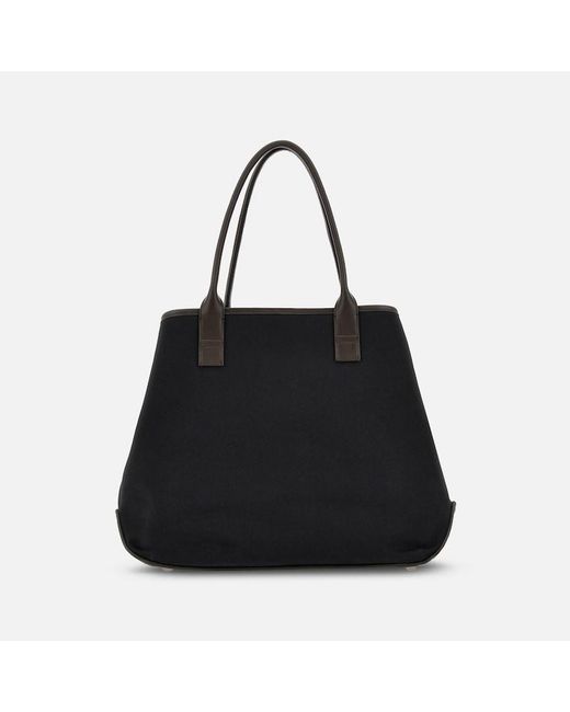 Sac Shopping Address Medium Hogan en coloris Black