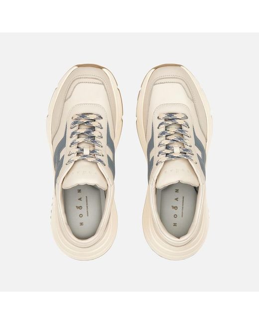 Hogan White Sporty Sneakers, Light,Off