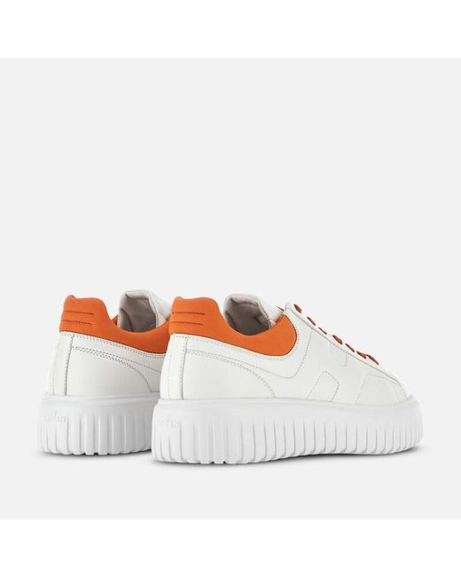 Hogan White Sneakers H-Stripes for men