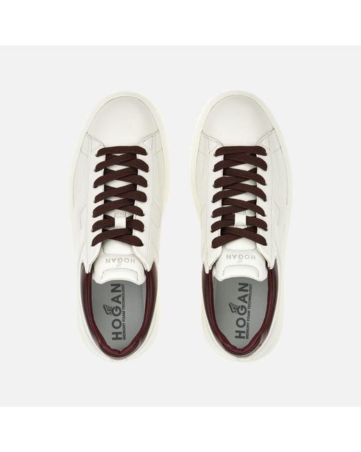 Hogan White Sneakers H-Stripes, ,Off for men