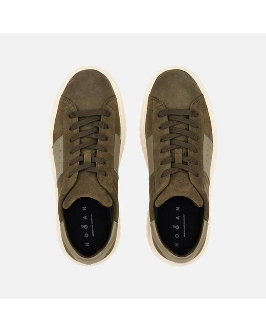 Hogan Green Chunky Sneakers, for men