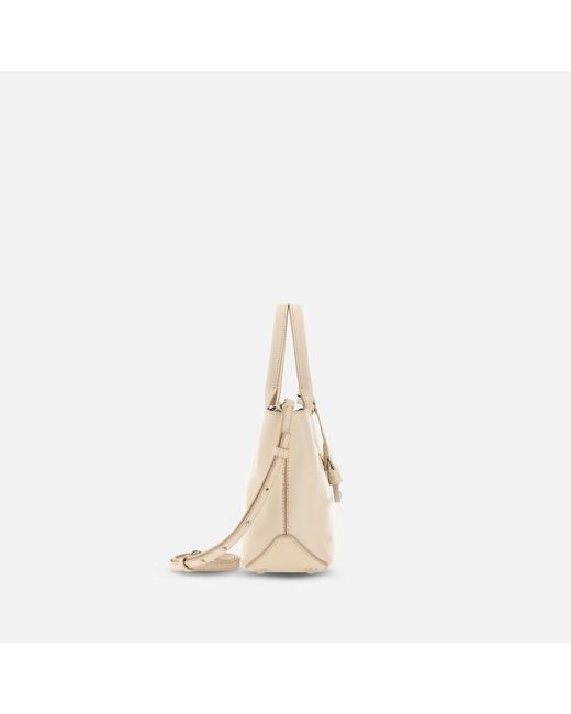 Bolso Shopping Adress Mini Hogan de color Natural