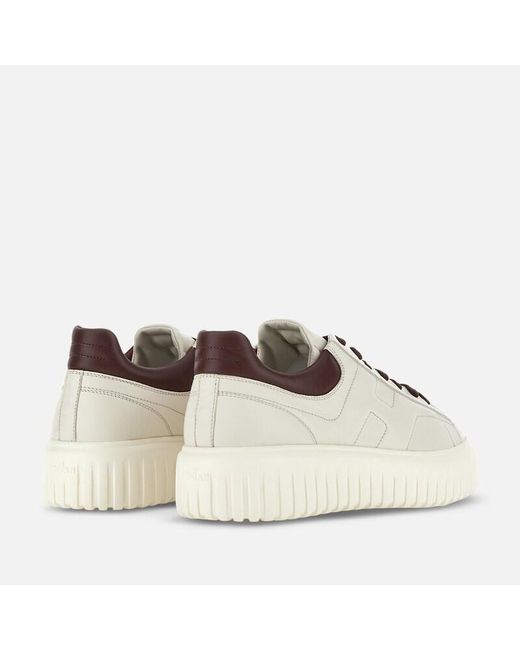 Hogan White Sneakers H-Stripes, ,Off for men