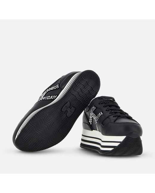 Hogan Black Sneakers Maxi H222 Atelier