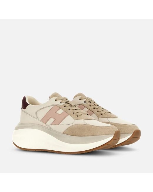 Hogan Natural Sporty Sneakers,