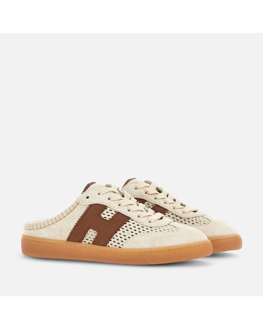 Hogan Brown Mules Cool