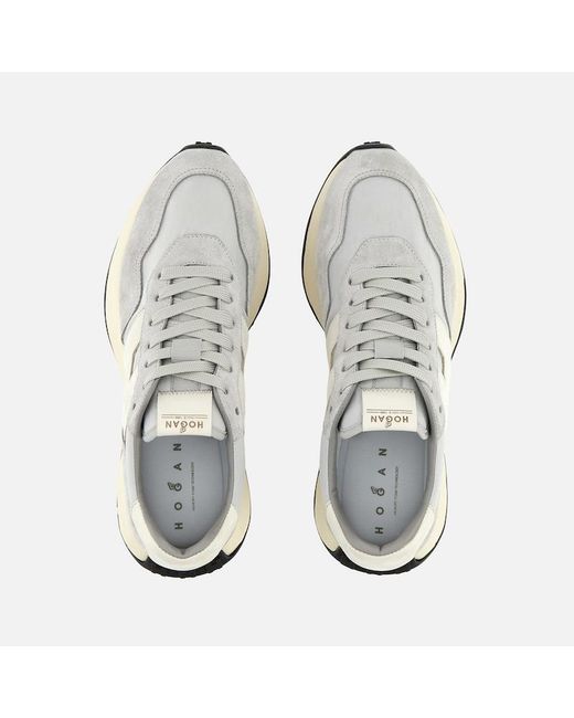 Hogan White Sporty Sneakers, for men