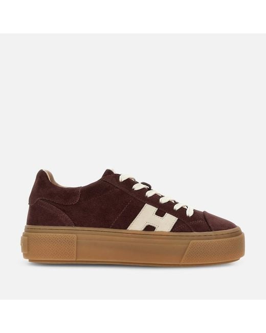 Hogan Brown Flat Sneakers,