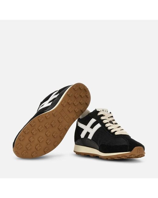 Hogan Black Sporty Sneakers,