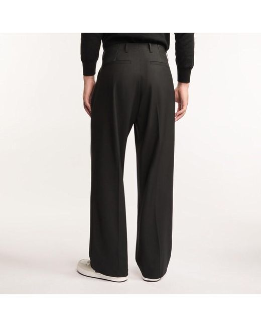 Hogan Black Wool Blend Pants for men