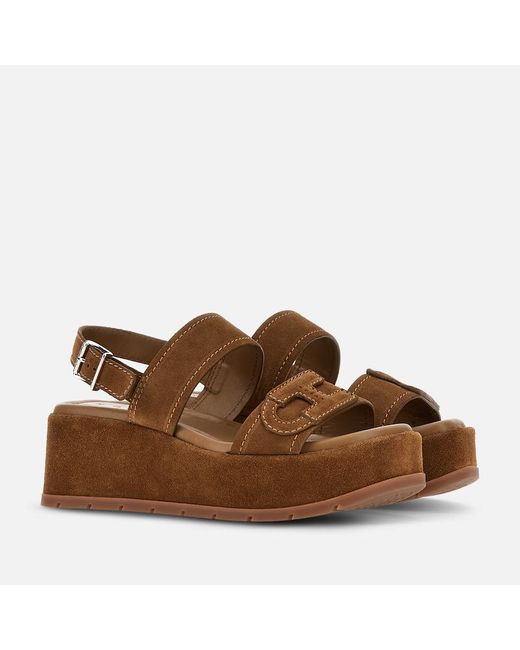 Hogan Brown Sandals,