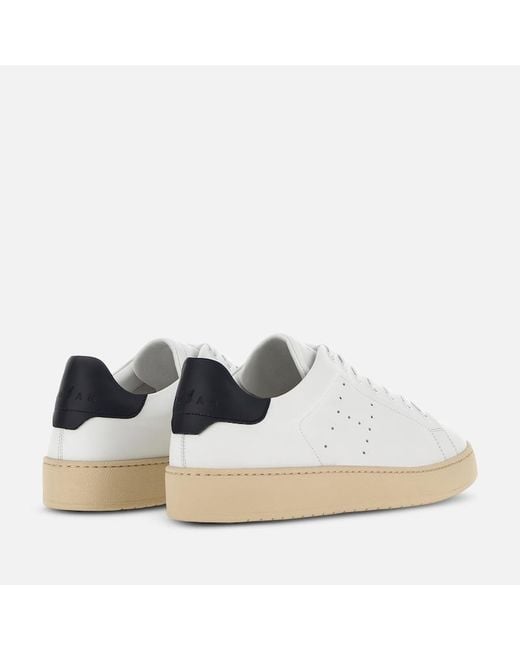 Hogan White Low-Top Sneakers With Perforated Detailing for men