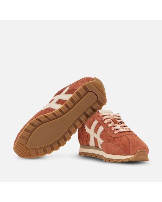 Hogan Brown Sporty Sneakers,