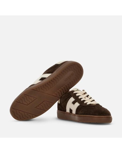Hogan Brown Flat Sneakers,