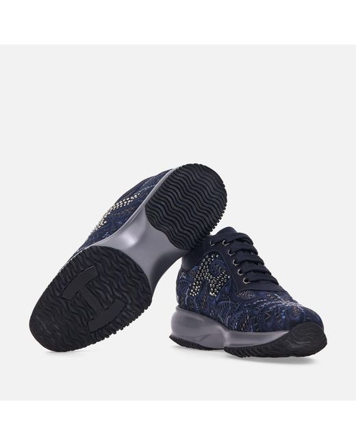 Hogan Blue Sneakers Interactive