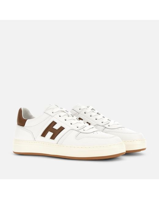 Hogan White Flat Sneaker, for men
