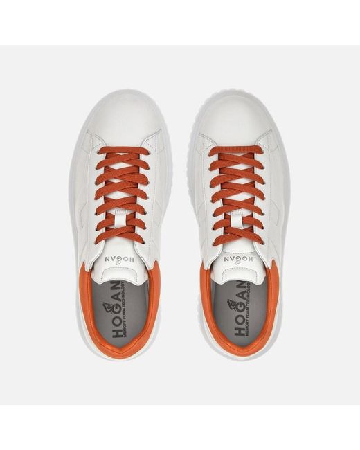 Hogan White Sneakers H-Stripes for men