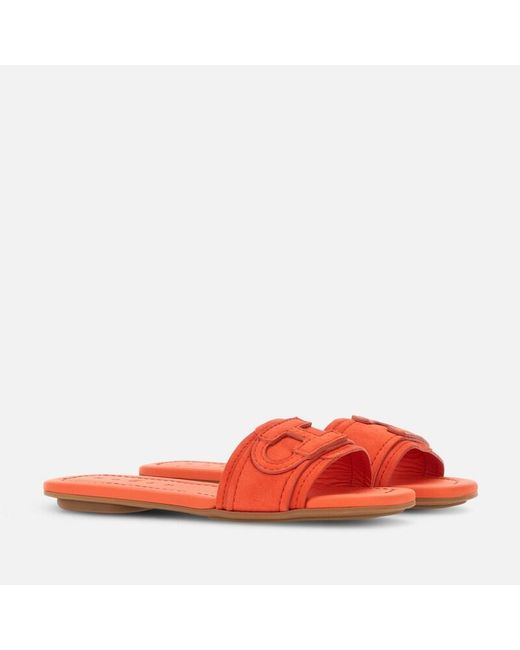 Hogan Red Sandals,