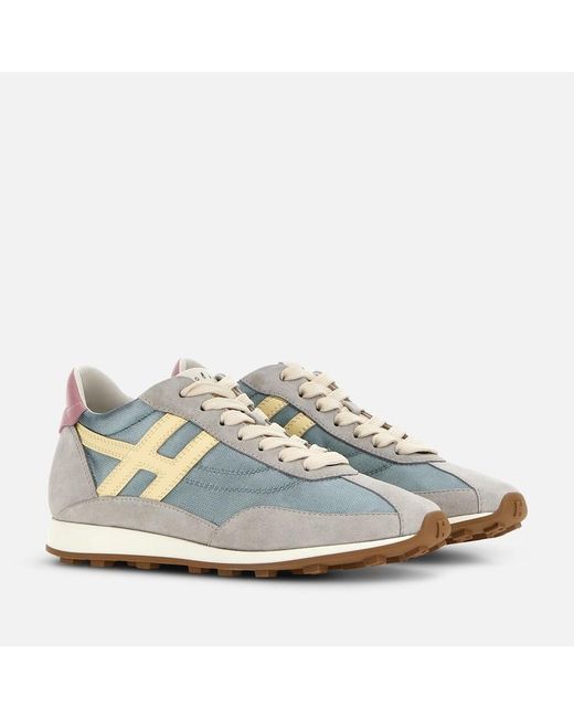 Hogan Blue Sporty Sneakers, ,Light,