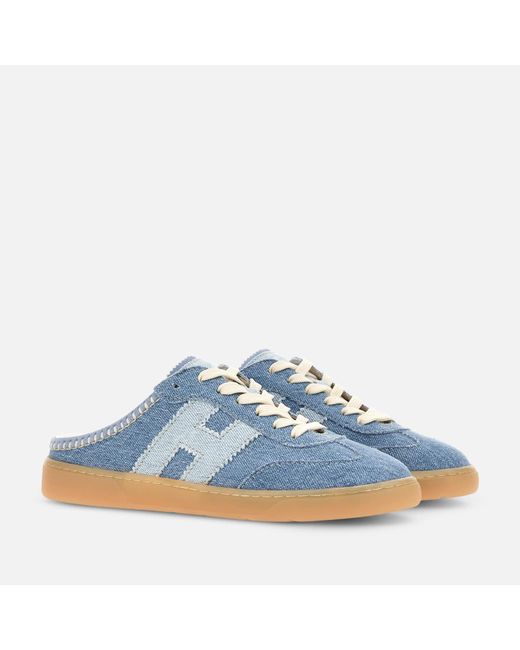 Hogan Blue Mules Cool