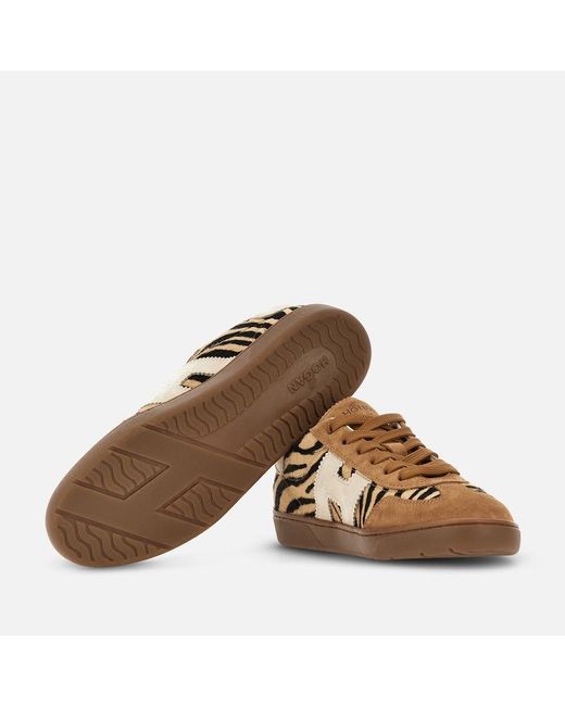 Hogan Brown Flat Sneakers,