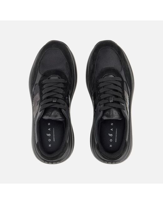 Hogan Black Chunky Sneakers,