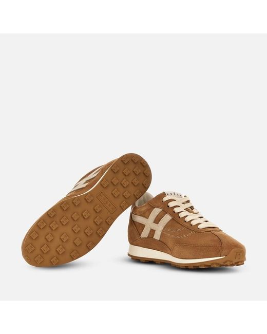 Hogan Brown Sporty Sneakers,