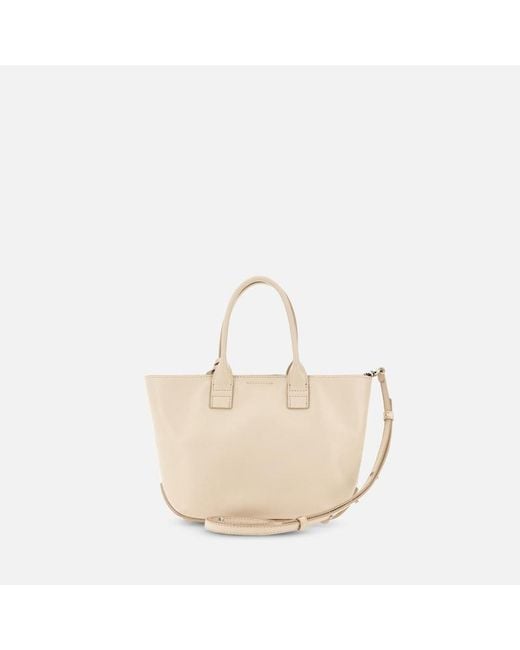 Sac Shopping Address Mini Hogan en coloris Natural