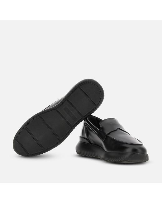 Mocassini Interactive³ Hogan pour homme en coloris Black