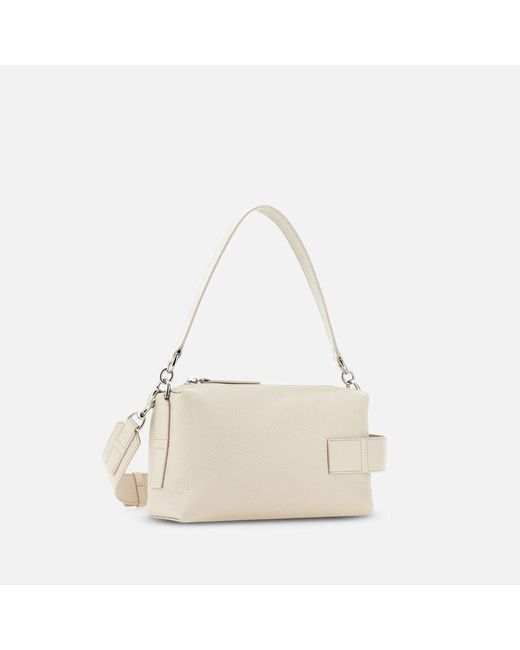 Hogan White Script Bauletto Mini