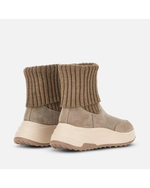 Hogan Brown Sporty Sneakers,