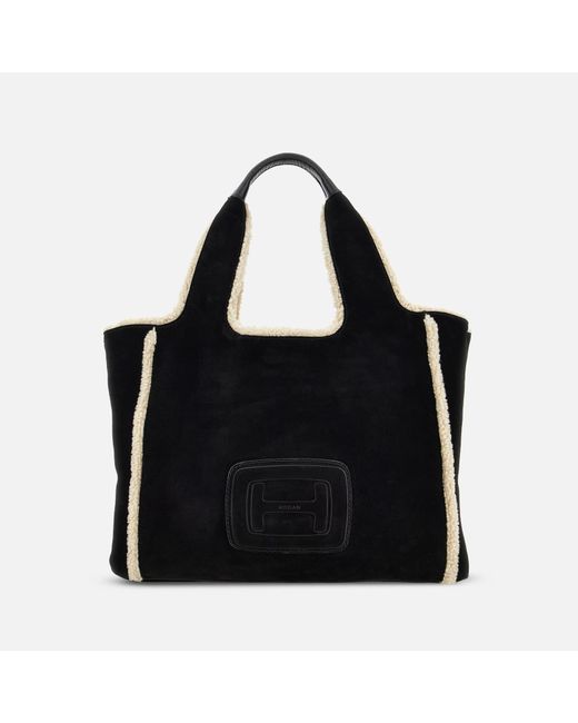 Hogan Black H-bag Shopping Bag Medium