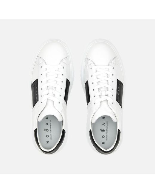 Hogan White Sneakers H-Stripes for men