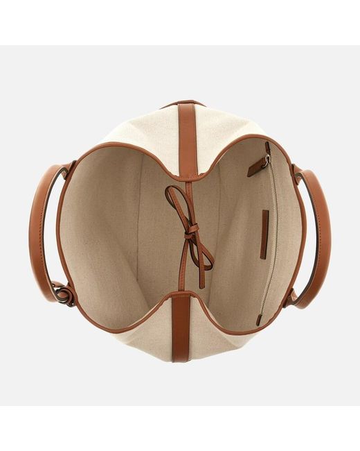 Sac Shopping Script Medium Hogan en coloris Natural
