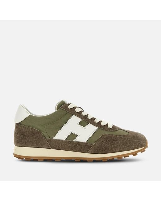 Hogan Green Sporty Sneakers,