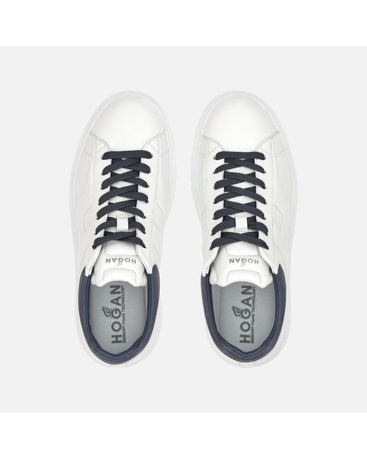 Hogan White Sneakers H-Stripes for men