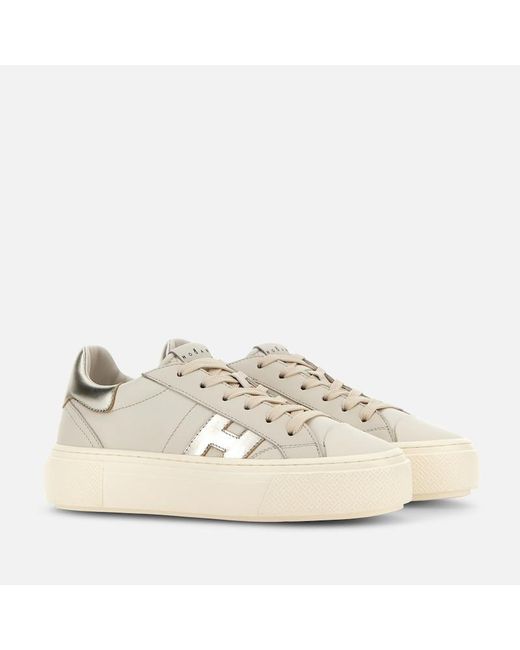Hogan Natural Flat Sneakers, ,Off