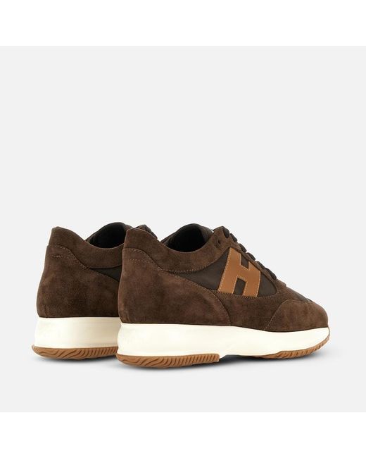 Hogan Brown Chunky Sneakers, for men