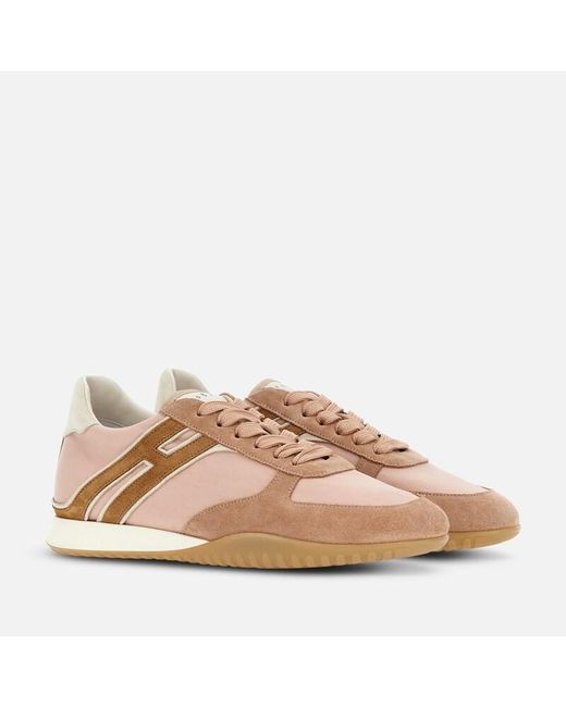 Hogan Brown Flat Sneakers,