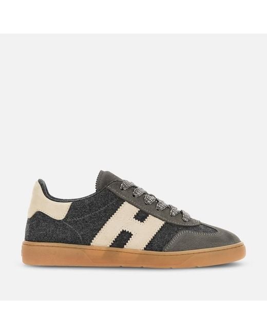 Hogan Brown Flat Sneakers,