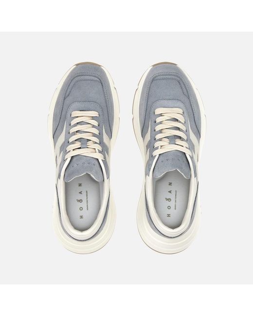 Hogan Blue Sporty Sneakers,