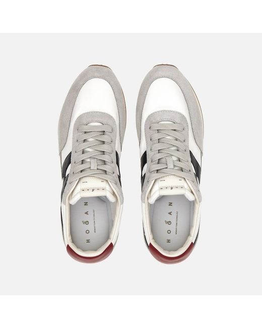 Hogan White Hogan Man , Red,Blue,Grey (Size 10) for men