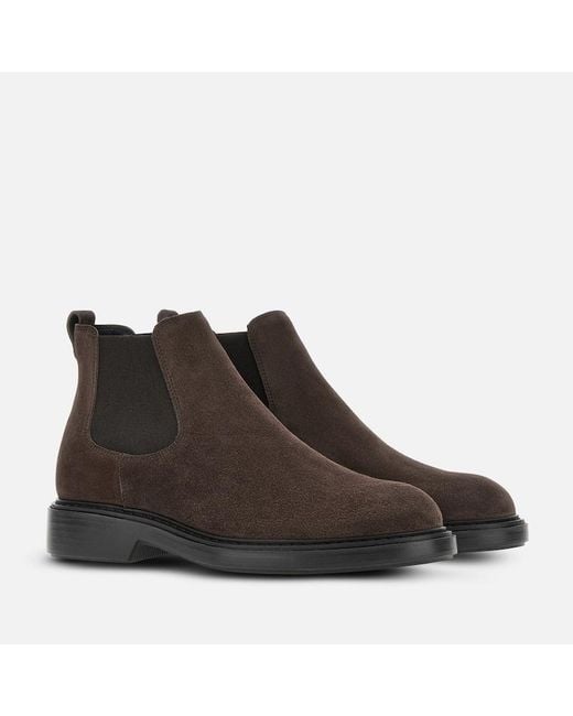 Hogan Brown Boots And Chelsea, for men
