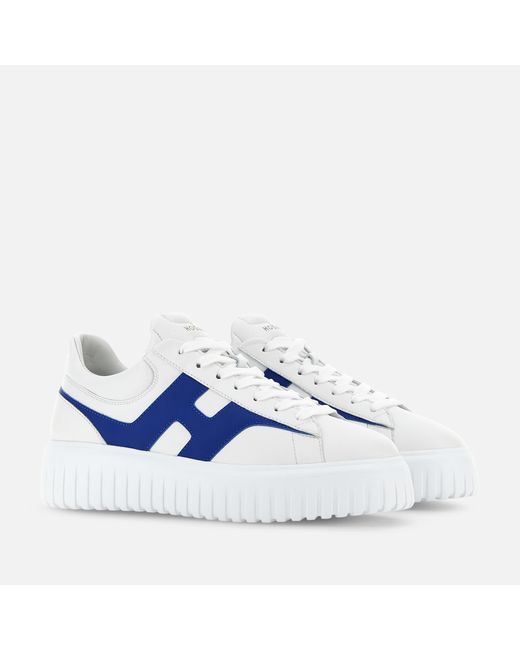 Hogan Blue Sneakers H-stripes for men