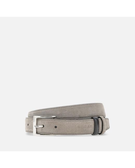 Hogan Gray Belts, (One Size) for men