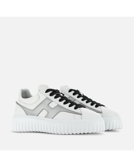 Hogan White Sneakers H-Stripes for men