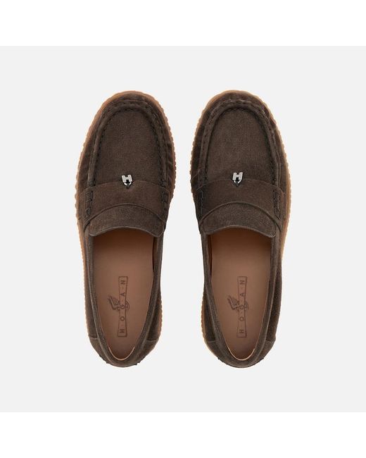 Hogan Brown Loafers,