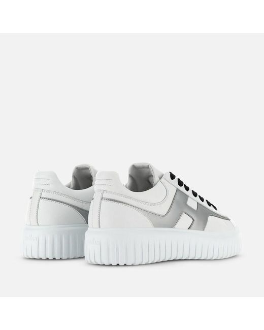 Hogan White Sneakers H-Stripes for men